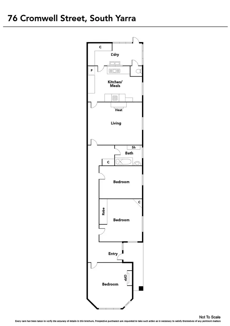 Floorplan of Homely house listing, 76 Cromwell Road, South Yarra VIC 3141