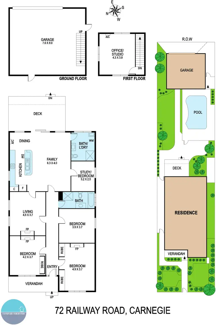 Floorplan of Homely house listing, 72 Railway Road, Carnegie VIC 3163
