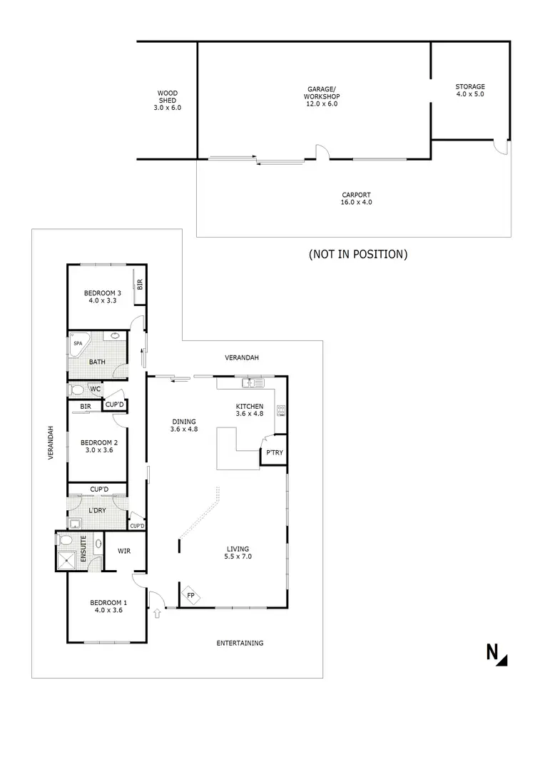 Floorplan of Homely house listing, 5 Derek Drive, Broadford VIC 3658