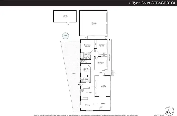 Floorplan of Homely house listing, 2 Tyar Court, Sebastopol VIC 3356