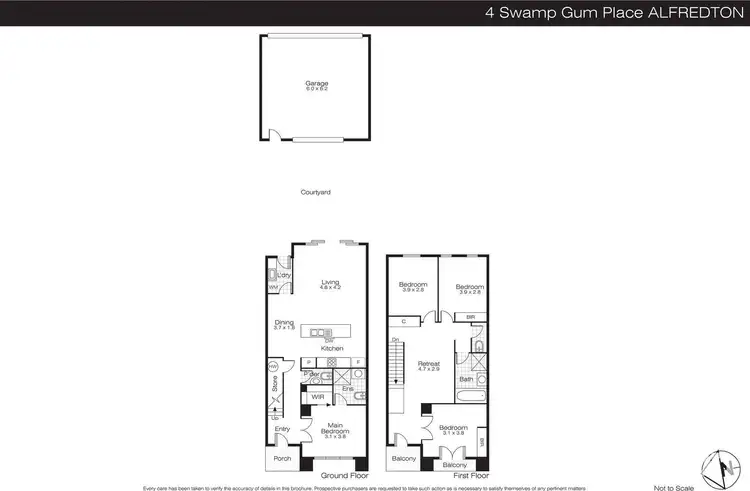 Floorplan of Homely house listing, 4 Swamp Gum Place, Alfredton VIC 3350