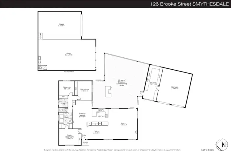 Floorplan of Homely house listing, 126 Brooke Street, Smythesdale VIC 3351