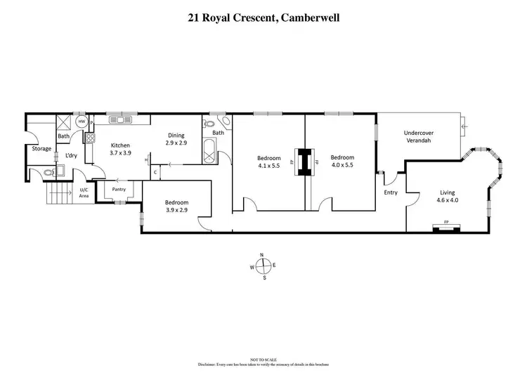 Floorplan of Homely house listing, 21 Royal Crescent, Camberwell VIC 3124