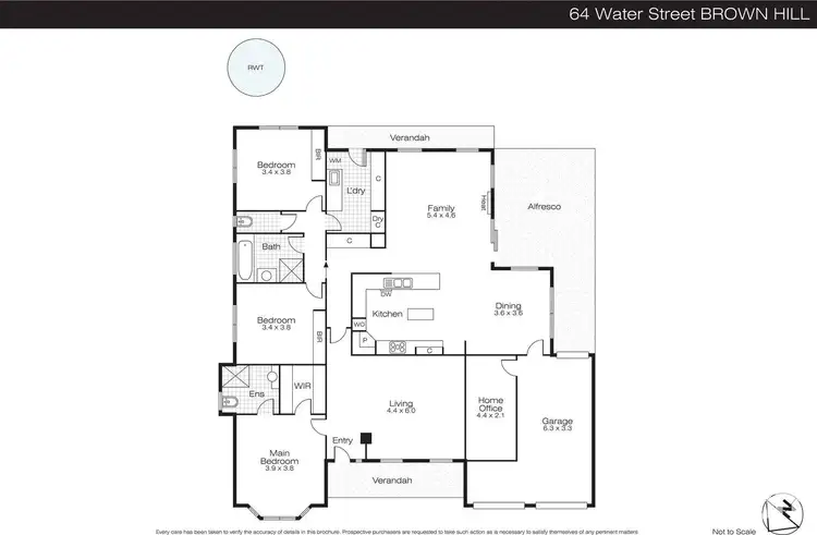 Floorplan of Homely house listing, 64 Water Street, Brown Hill VIC 3350