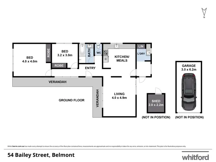 Floorplan of Homely house listing, 54 Bailey Street, Belmont VIC 3216