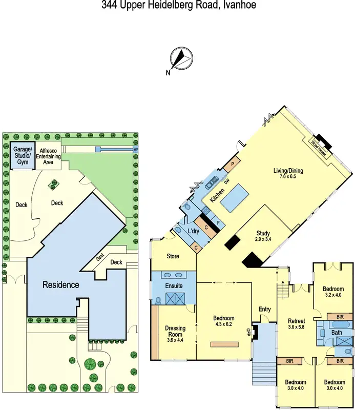 Floorplan of Homely house listing, 344 Upper Heidelberg Road, Ivanhoe VIC 3079