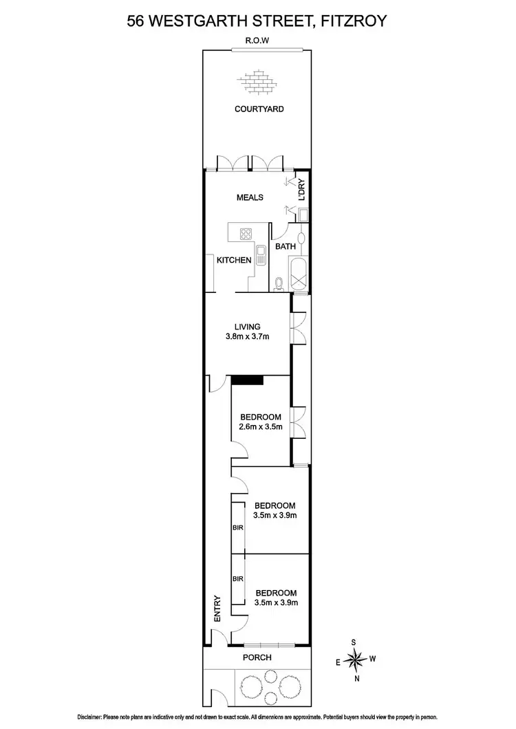 Floorplan of Homely house listing, 56 Westgarth Street, Fitzroy VIC 3065