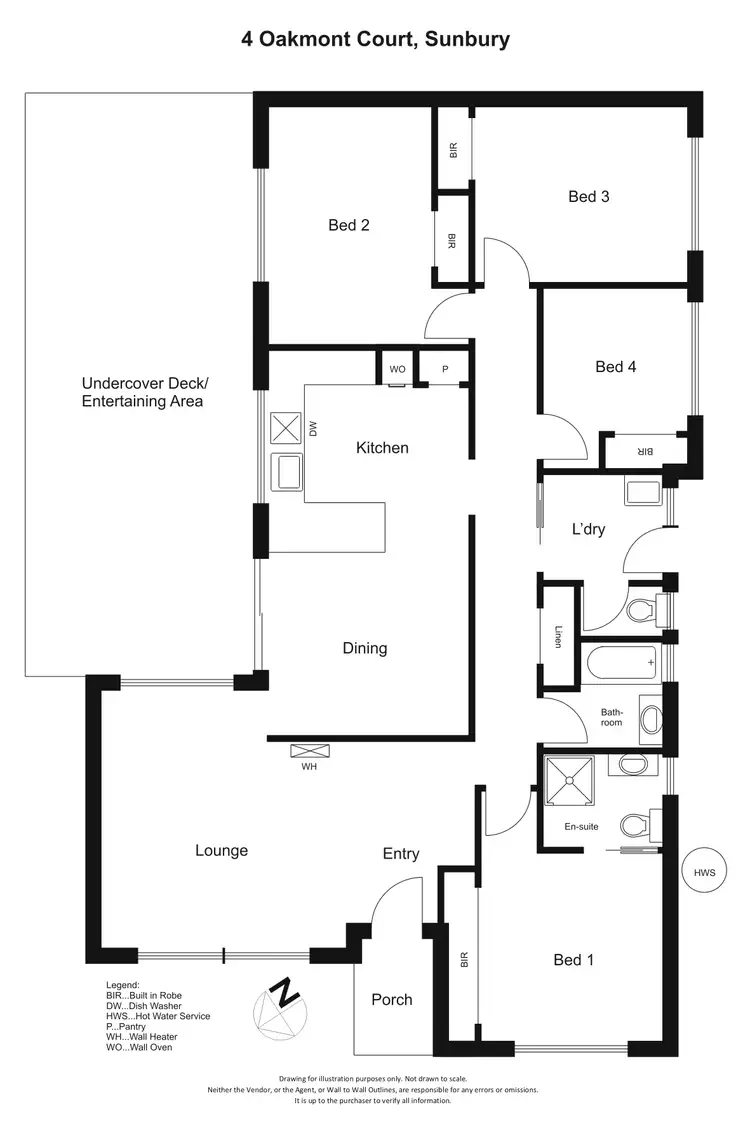 Floorplan of Homely house listing, 4 Oakmont Court, Sunbury VIC 3429