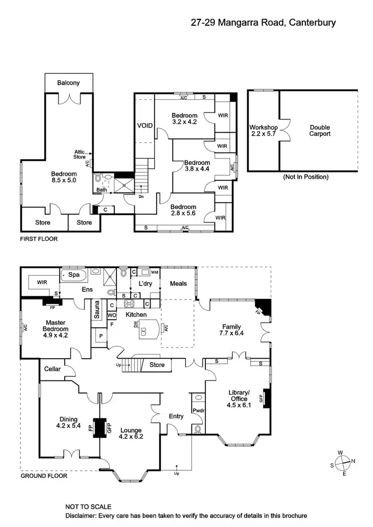 Floorplan of Homely house listing, 27-29 Mangarra Road, Canterbury VIC 3126