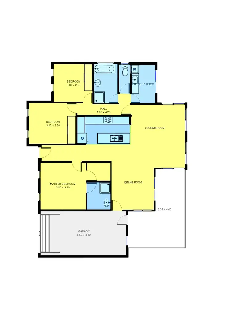 Floorplan of Homely unit listing, 1/49 Tareeda Way, Ocean Grove VIC 3226