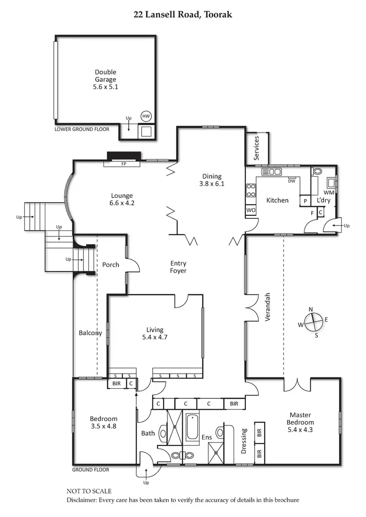 Floorplan of Homely house listing, 22 Lansell Road, Toorak VIC 3142