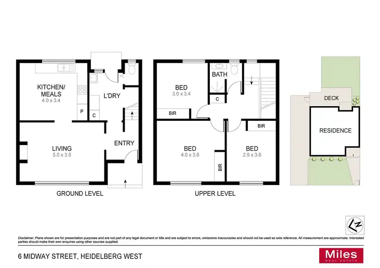 Floorplan of Homely house listing, 6 Midway Street, Heidelberg West VIC 3081