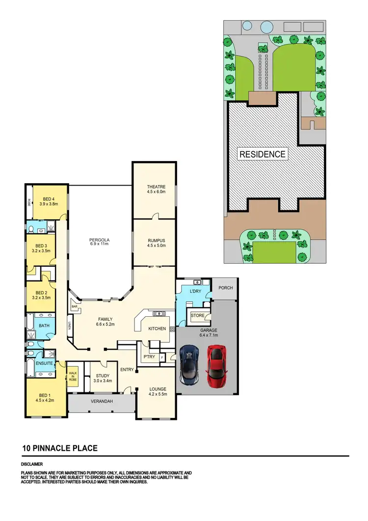Floorplan of Homely house listing, 10 Pinnacle Place, Hoppers Crossing VIC 3029