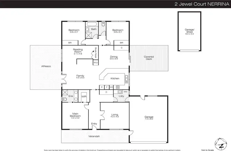 Floorplan of Homely house listing, 2 Jewel Court, Nerrina VIC 3350