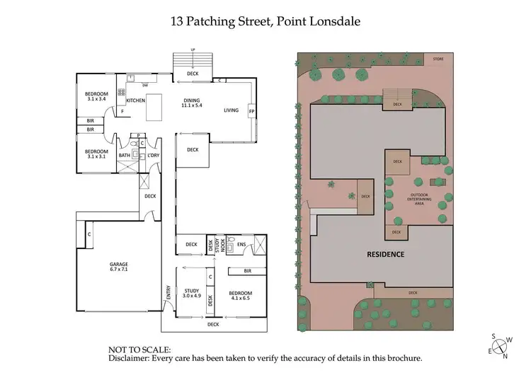 Floorplan of Homely house listing, 13 Patching Street, Point Lonsdale VIC 3225