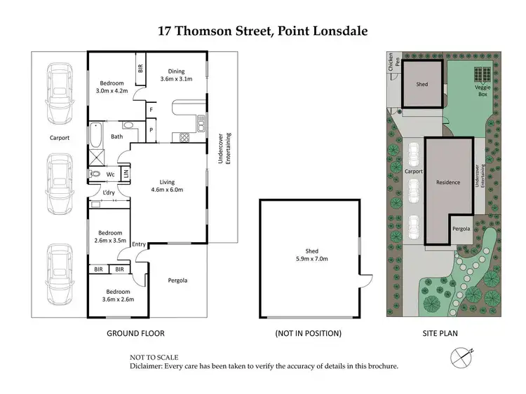 Floorplan of Homely house listing, 17 Thomson Street, Point Lonsdale VIC 3225