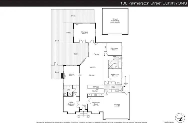 Floorplan of Homely house listing, 106 Palmerston Street, Buninyong VIC 3357