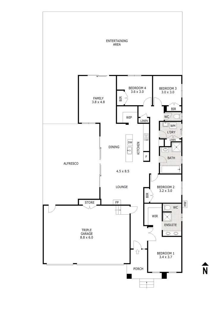 Floorplan of Homely house listing, 112 Valley Drive, Hidden Valley VIC 3756