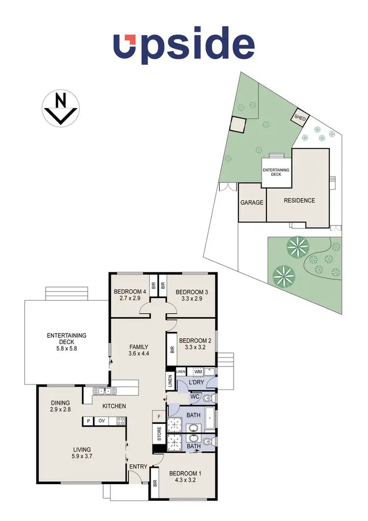 Floorplan of Homely house listing, 4 Macindoe Place, Latham ACT 2615