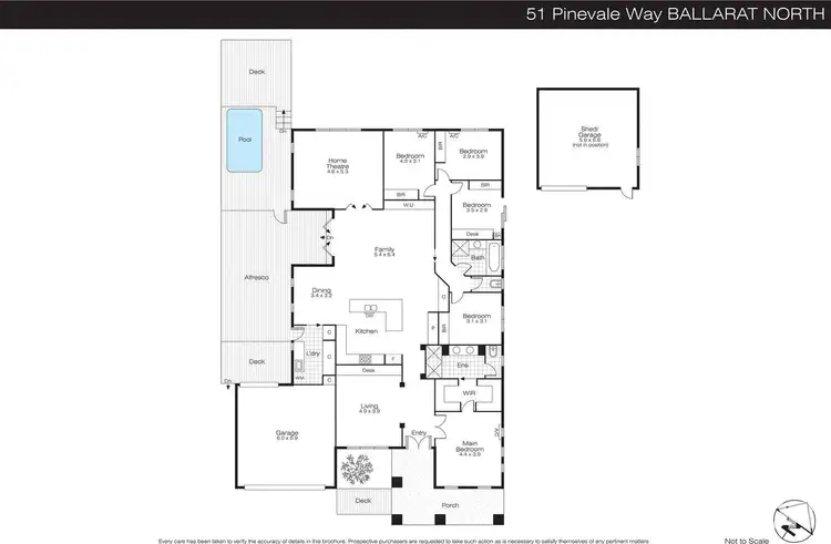 Floorplan of Homely house listing, 51 Pinevale Way, Ballarat North VIC 3350