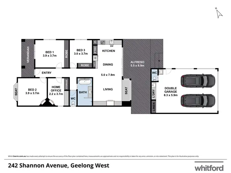 Floorplan of Homely house listing, 242 Shannon Avenue, Geelong West VIC 3218