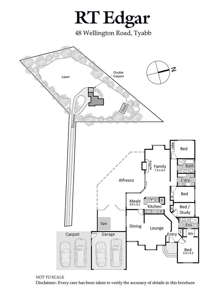 Floorplan of Homely house listing, 48 Wellington Road, Tyabb VIC 3913