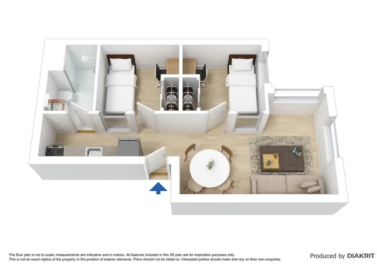 Floorplan of Homely apartment listing, 806/39 Lonsdale Street, Melbourne VIC 3000