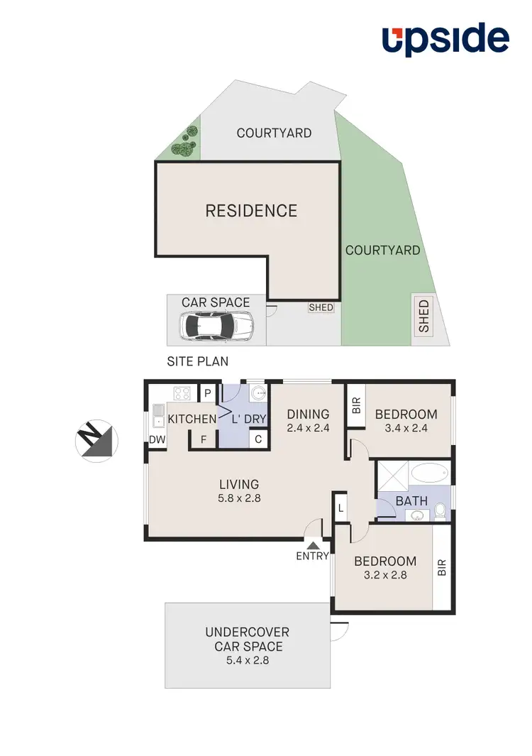 Floorplan of Homely villa listing, 8/45 Euphrates Place, Kearns NSW 2558