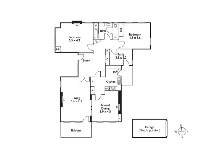 Floorplan of Homely apartment listing, 3/14 Grange Road, Toorak VIC 3142