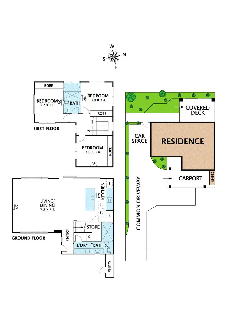 Floorplan of Homely townhouse listing, 2/4 Hillside Crescent, Blackburn VIC 3130