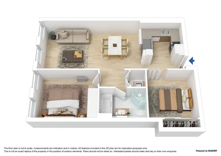 Floorplan of Homely apartment listing, 97/172 William Street, Melbourne VIC 3000