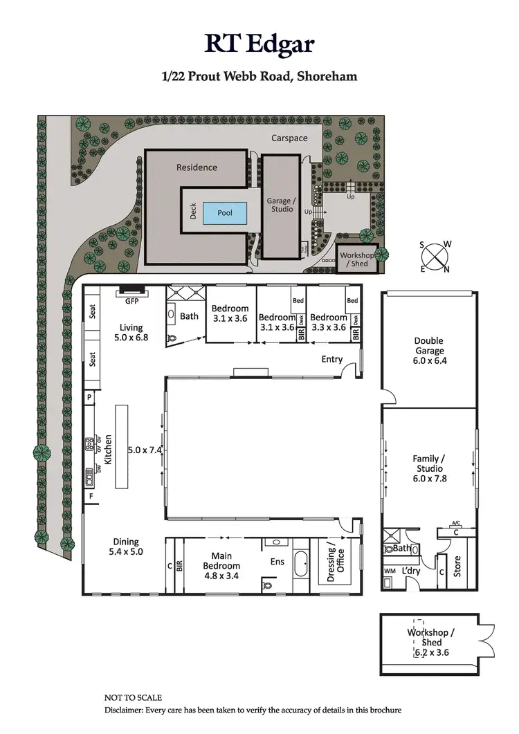 Floorplan of Homely house listing, 1/22 Prout Webb Road, Shoreham VIC 3916