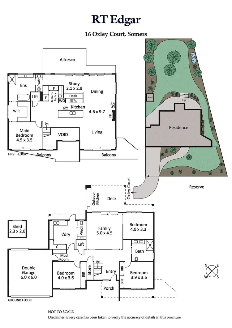 Floorplan of Homely house listing, 16 Oxley Court, Somers VIC 3927