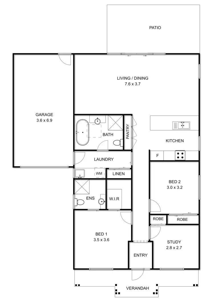 Floorplan of Homely house listing, Lot 5, 43 High Street, Woodend VIC 3442