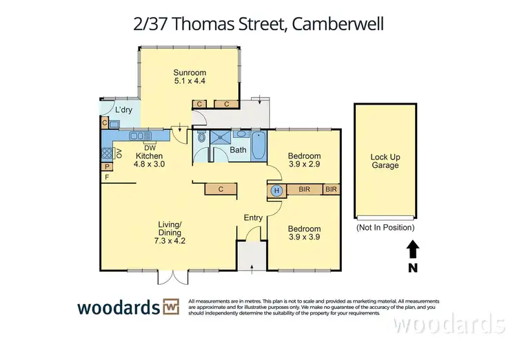 Floorplan of Homely unit listing, 2/37 Thomas Street, Camberwell VIC 3124