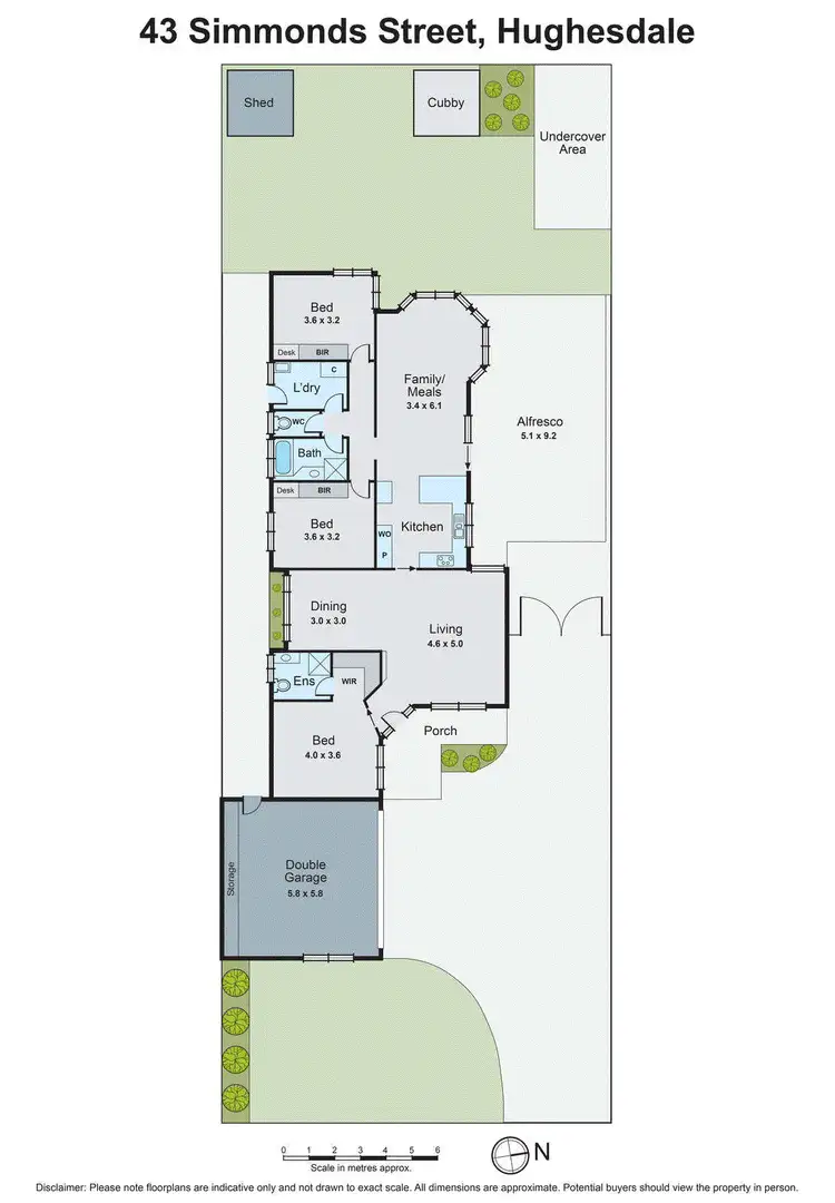 Floorplan of Homely house listing, 43 Simmonds Street, Hughesdale VIC 3166