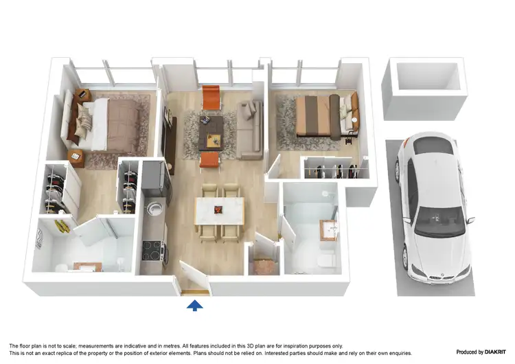 Floorplan of Homely apartment listing, 4504/568 Collins Street, Melbourne VIC 3000