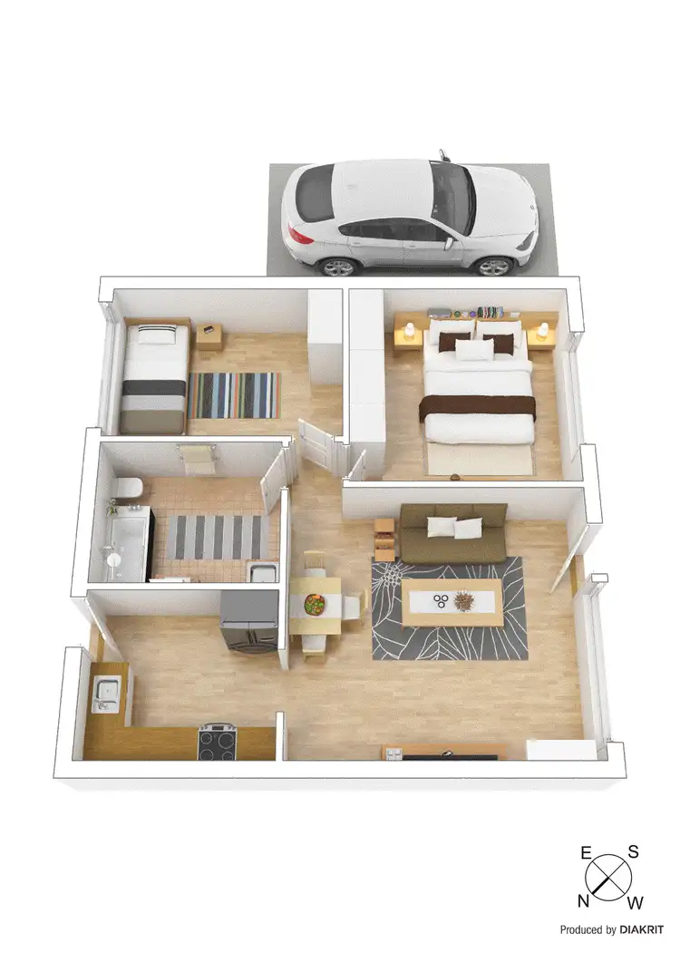Floorplan of Homely unit listing, 5/39 Rayhur Street, Clayton South VIC 3169