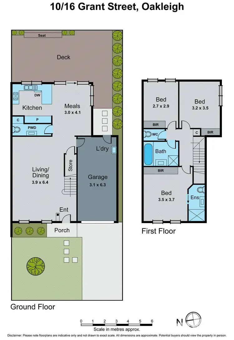 Floorplan of Homely townhouse listing, 10/16 Grant Street, Oakleigh VIC 3166
