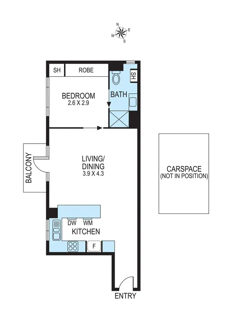 Floorplan of Homely apartment listing, 24/16A Chapel Street, St Kilda VIC 3182