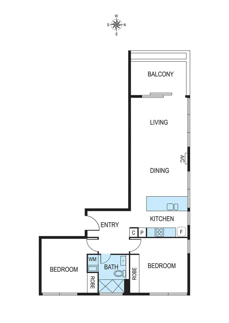 Floorplan of Homely apartment listing, 401/730A Centre Road, Bentleigh East VIC 3165