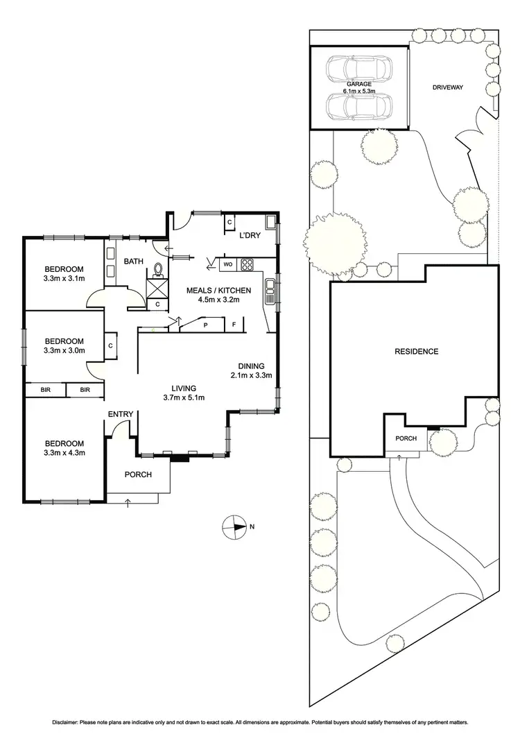 Floorplan of Homely house listing, 1/43 South Avenue, Bentleigh VIC 3204