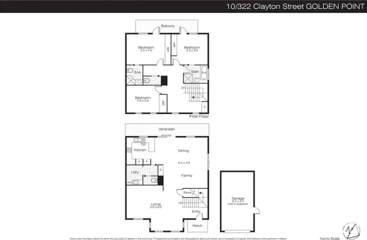 Floorplan of Homely house listing, 10/322 Clayton Street, Golden Point VIC 3350