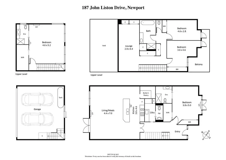 Floorplan of Homely house listing, 187 John Liston Drive, Newport VIC 3015