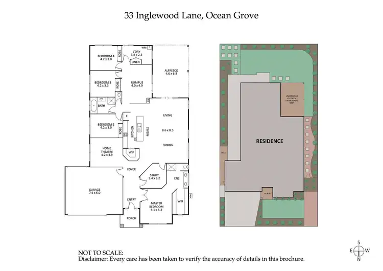 Floorplan of Homely house listing, 33 Inglewood Lane, Ocean Grove VIC 3226