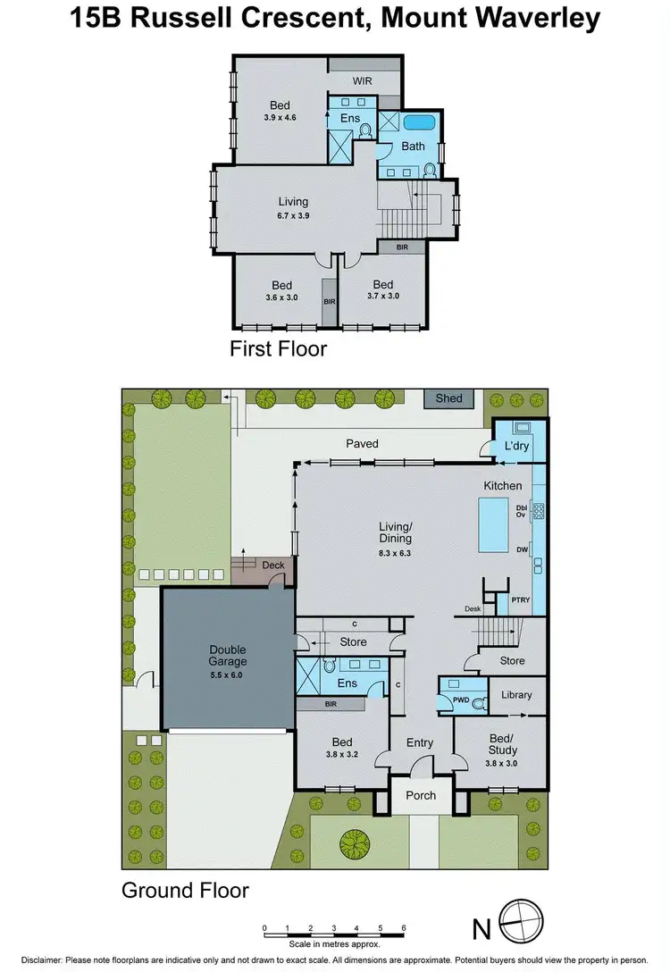 Floorplan of Homely townhouse listing, 15B Russell Crescent, Mount Waverley VIC 3149