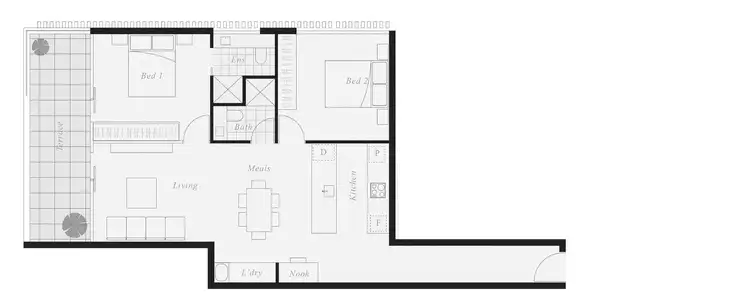 Floorplan of Homely apartment listing, 101/200 Foote Street, Templestowe VIC 3106