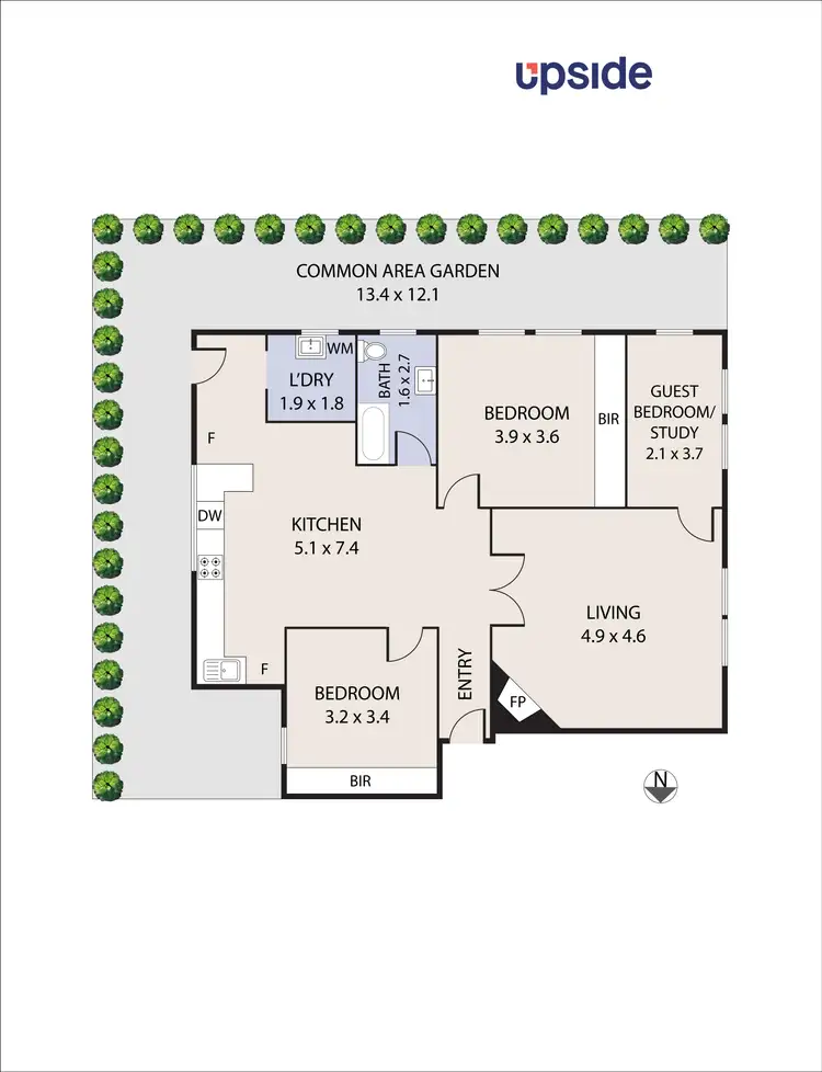 Floorplan of Homely unit listing, 1/38 Mitchell Street, North Bondi NSW 2026