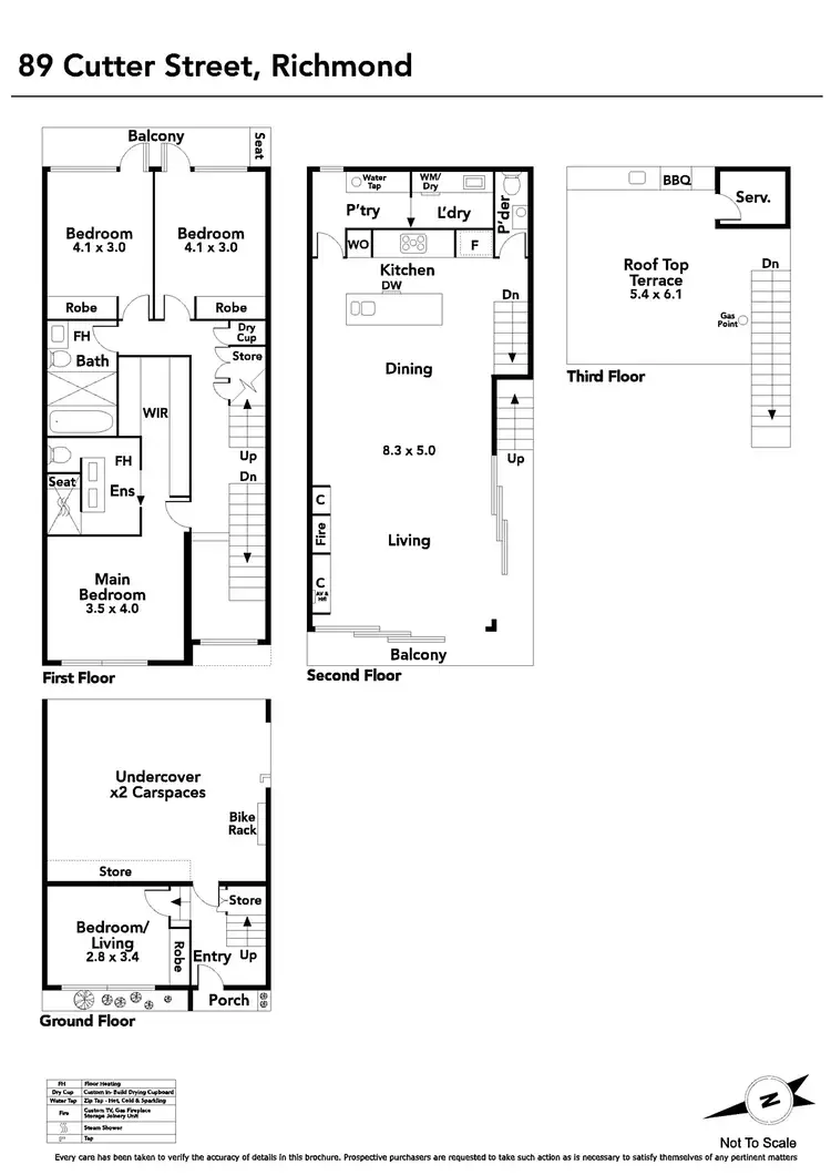 Floorplan of Homely house listing, 89 Cutter Street, Richmond VIC 3121