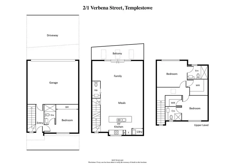 Floorplan of Homely townhouse listing, 2/1 Verbena Street, Templestowe VIC 3106